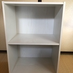 カラーボックス2段(キャスター付き