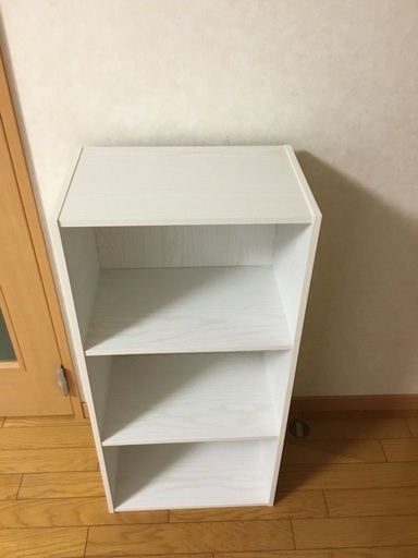 【最終/11月５日迄】三段ボックス　カラーボックス　ホワイト　白　BOX  棚