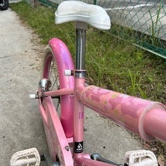 【値下げ】 子供自転車　18インチ　女の子用自転車　ピンク