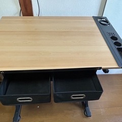 製図机　木製の画像