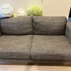 【11月5日処分予定】IKEAソファ3人掛け〜2人掛け（カバー高級品オプション変更後）の画像