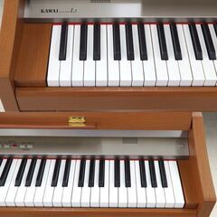 北海道 千歳市/恵庭市 動作品 KAWAI/カワイ 電子ピアノ L5 2006年製 88鍵 AWAグランドプロ 木製鍵盤 イス付 チェリー調 の画像