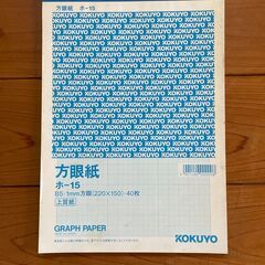 「コクヨの方眼紙」です。