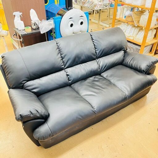11/1３人掛けソファ 家具 現状品