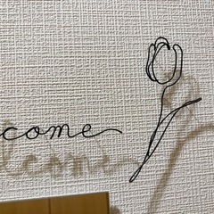 ワイヤーアート　ウェルカム　チューリップ🌷の画像