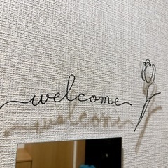 ワイヤーアート　ウェルカム　チューリップ🌷