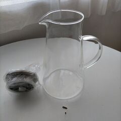 透明ガラスポットの画像