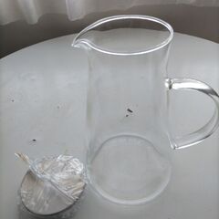 透明ガラスポットの画像