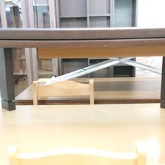 家具調 こたつ ダークブラウン 木目模様■横幅105cm×奥行75cm×高さ38/43cm(2段階調節)■近隣配送無料 買取帝国 朝霞店の画像