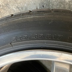17インチアルミホイール 前8j 後9jの画像