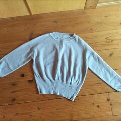 ＆.NOSTALGIA ニット ショート丈 レディース ブルー グレー  秋冬の画像