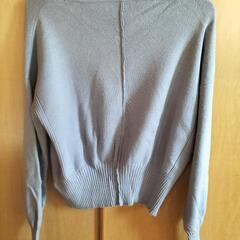 ＆.NOSTALGIA ニット ショート丈 レディース ブルー グレー  秋冬の画像