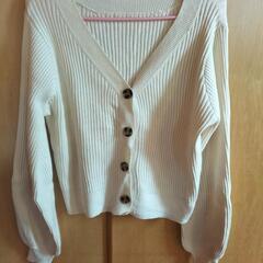 ニットカーディガン ホワイト spray premium 白