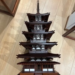 紫檀製　法隆寺五重塔