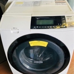 福岡市内配送設置無料　日立 HITACHI BD-S8700L-W [ビッグドラムスリム ななめ型ドラム式洗濯乾燥機（10.0kg） 左開き 自動お掃除搭載 ピュアホワイト]