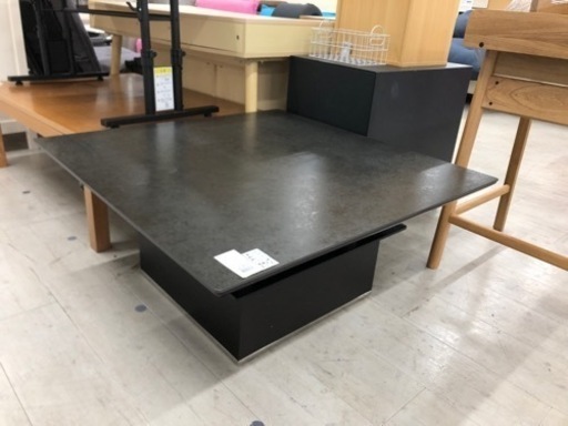 光グローバルトレーディング ローテーブル セミラック天板 ブラック【トレファク堺福田店】