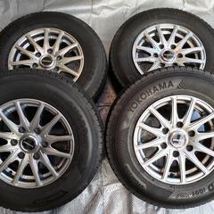 195/80R15 スタッドレス　BISON ホイールセット　4本　