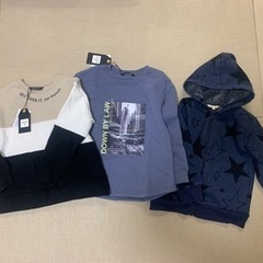 【決まりました】未使用　裏起毛トレーナー　120cmの画像