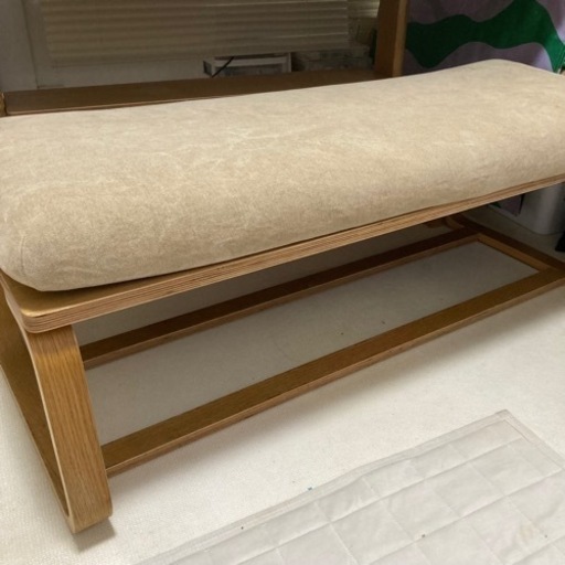 無印　リビングでもダイニングでもつかえるベンチ　カバー付