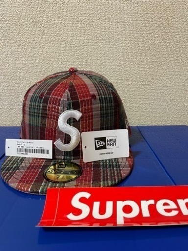 【美品】Supreme llic Plaid S Logo New Era®
