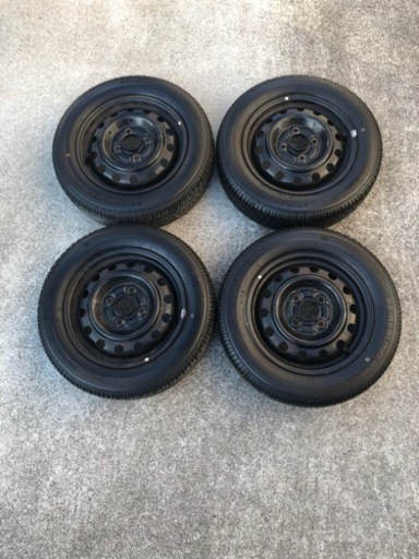 ブリヂストン155/65R13夏タイヤ冬タイヤ計8本三菱純正ホイール付