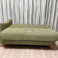 クッション＆オットマン付き収納ソファーの画像