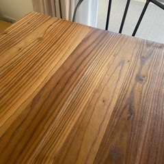 正方形ダイニングテーブル&イス2脚セットの画像