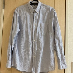 ユニクロのボタンダウンシャツL　綿100%