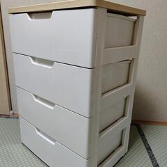 ウッドトップチェスト 4段 日本製