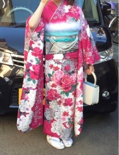 振袖　ピンク　セット