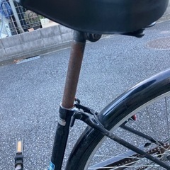自転車　27インチ　あさひ　黒の画像
