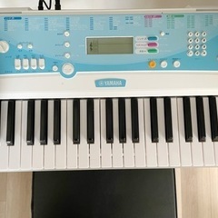 YAMAHA ヤマハ　EZ-J220  電子ピアノ　キーボードスタンド　スツール付きの画像