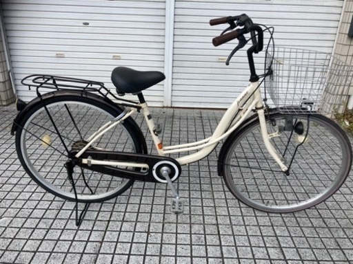【26インチ自転車】変速なし　リヤタイヤ、チューブ、前カゴ新品❗️若林自転車　浜大津店　SALE中❗️