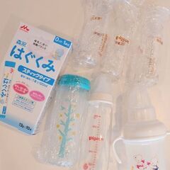 哺乳瓶+はぐくみスティック（未使用）