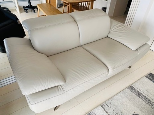 決定本日締切最終価格『11月26日引取限定』午前積込手伝いOK イタリア製　本革ソファ