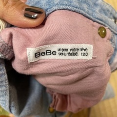 bebd120デニムハーフパンツの画像