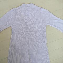 パープル ニット Lサイズ トップス タートルネックニット ガーリーの画像