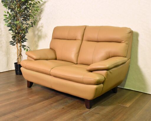 ヤ取12/1終了】≪zyt1180ジ≫大塚家具 2人掛けソファ ルーニー SD-344