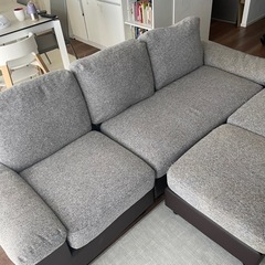 【値下げ】モダンデコ　3人掛けソファ　ヘザーグレー 値下げ】モダンデコ 3人掛けソファ ヘザーグレー 値下げ】モダンデコ 3