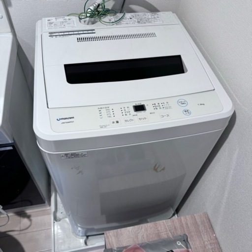 maxzen マクスゼン 全自動洗濯機 7kg JW70WP01 年式2019年