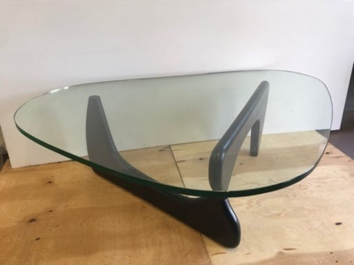【決まりました】【新生活応援】【リプロダクト品】イサムノグチ　コーヒーテーブル　センターテーブル　ガラステーブル