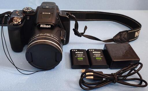60倍光学ズーム Nikon  COOLPIX P610 バッテリー2個セット 中古 \n