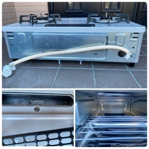 2019年製? リンナイ ガスコンロRT64MH7R-CR 右強火 水なし片面焼きグリル 都市ガス専用(1028k)