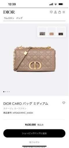 ディオール　バッグ　未使用品に近い❗️