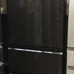 【中古品】冷蔵庫 三菱 MR-CX37C-BR　365L 2018年製※正面扉ヘコミあり