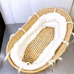 【売約済】かごのクーファン ベビーかご バスケット ナチュラル ...