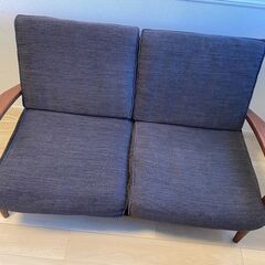ソファ 2人掛け ベトナム産 大型家具　パブリック　ブラウン　直...