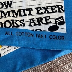 【未使用品】アメリカ　ヴィンテージ　ハンカチ　スカーフ•ALL COTTON FAST COLORの画像