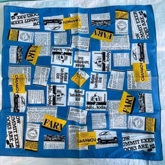 【未使用品】アメリカ　ヴィンテージ　ハンカチ　スカーフ•ALL COTTON FAST COLORの画像