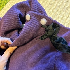 トップス　長袖　紫の画像